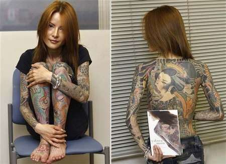 A Yakuza h s culos usavam tatuagens extensas como um sinal de que o 