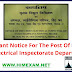 Important Notice For The Post of Driver 2022 : HP Electrical Inspectorate Department.