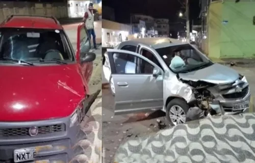 Motorista natural do Acre causa acidente entre carros no centro de Porto Velho