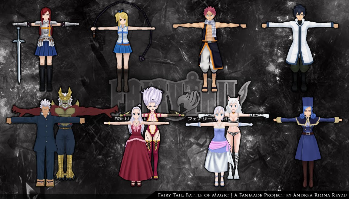 Andrea S Projects Development 12 Brand New Models Announcement Fairy Tail Battle Of Magic