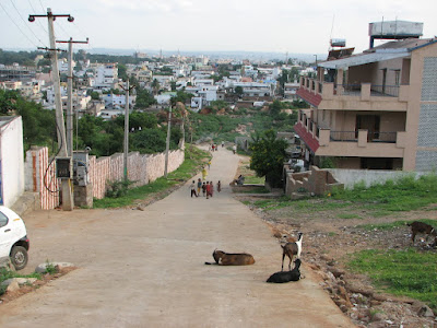 A view of Hyderabad from the Buddha Temple