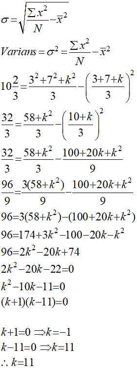 Matematik Tambahan: Statistik