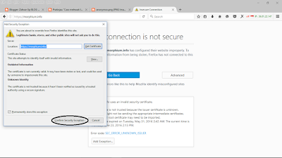 Cara mudah mengatasi "Connection is not secure"