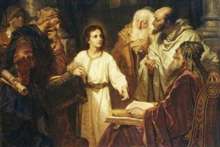 Jesus as a child in the Temple