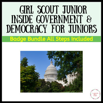 Girl Scout Democracy for Juniors and Inside Government Badge Bundle