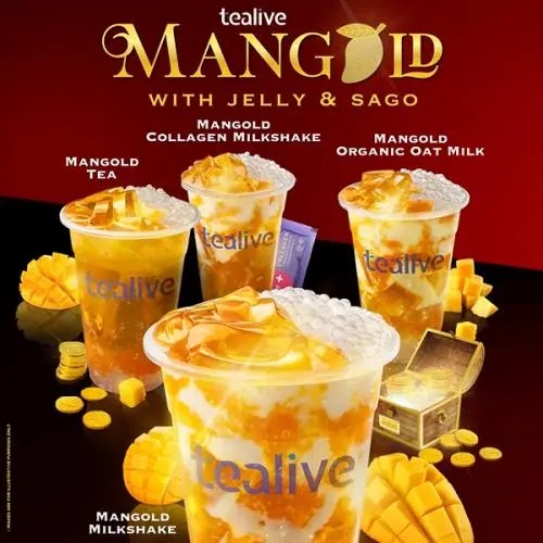 Review Mangold Milkshake with Jelly & Sago from Tealive