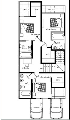 Planos constructivos de casas para solicitar financiamiento bancario en San Pedro Sula