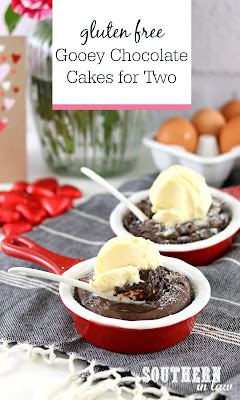 Gluten Free Gooey Chocolate Cakes for Two Recipe