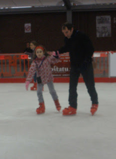 patinando antes de la lesion de muñeca