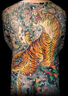 Japanese tiger tattoo art