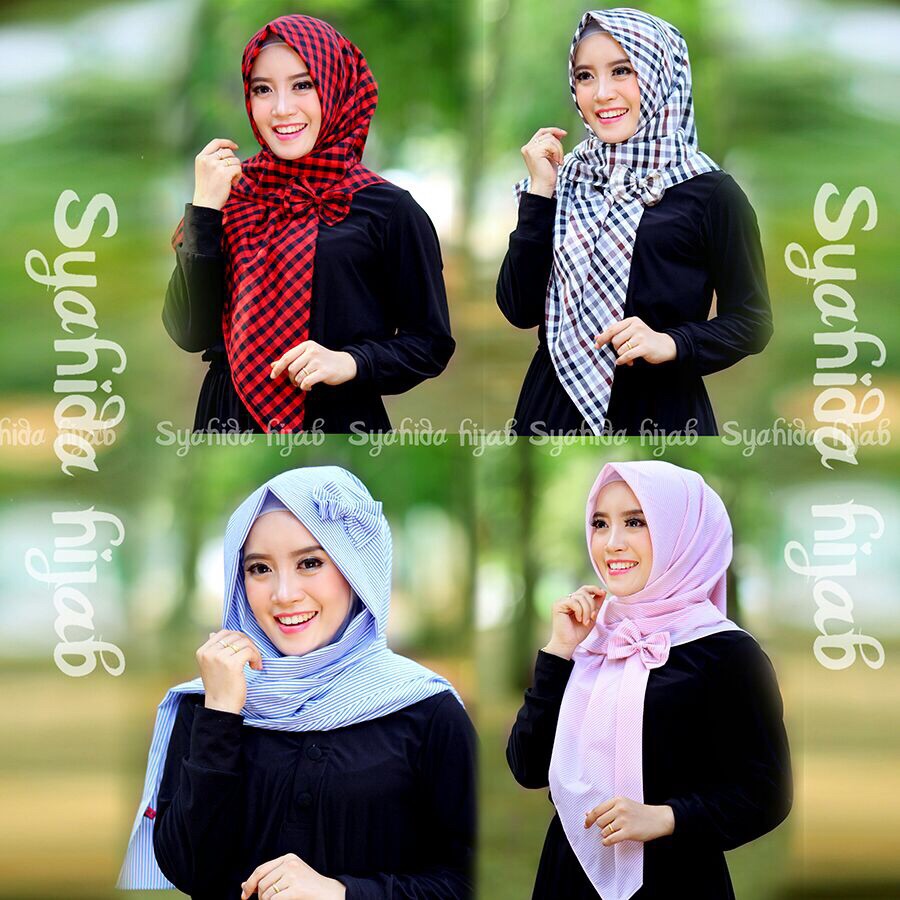 Tutorial Hijab Segi Empat Bahan Katun Tutorial Hijab Paling Dicari