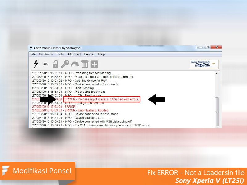  hari ini  akan membahas perihal Fix  Fix ERROR - Not a sin file Sony Xperia V (LT25i)