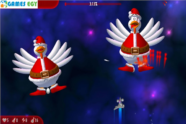 تحميل لعبة الفراخ للكمبيوتر Chicken Invaders من ميديا فاير