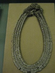 Necklace made up of monkey teeth