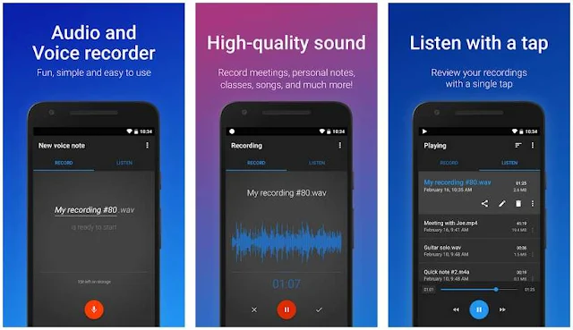 Aplikasi Perekam Suara di Android