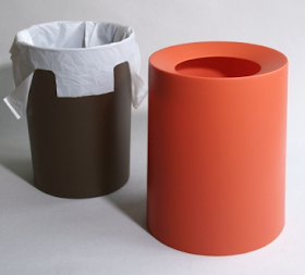 wastebasket with inner basket and cover