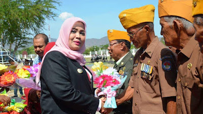 Peringatan 10 November, Bupati Sentuh Pejuang dan Janda Veteran