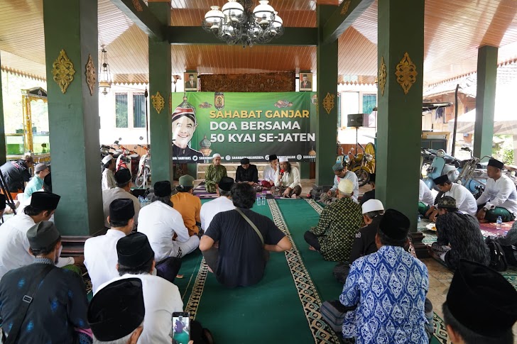 Sahabat Ganjar Gelar Doa Bersama Dengan 65 Gus dan Kyai di Banjarnegara  