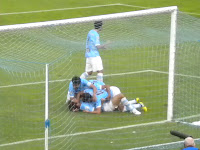 Park Chu Young celebra su primer gol con el Celta de Vigo