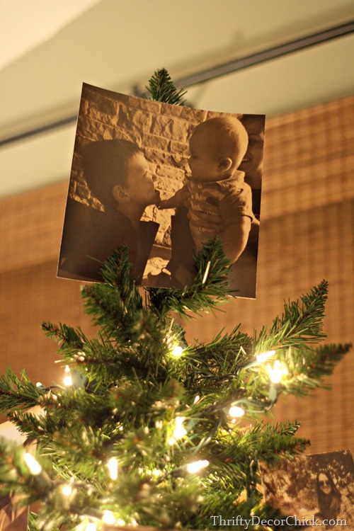 picture tree at Christmas