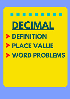 Decimal numbers: Definition, word problems, worksheets