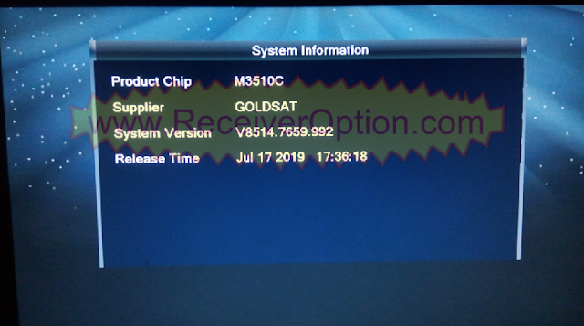 GOLDSAT M3510C HD RECEIVERS TEN SPORTS SOFTWARE NEW UPDATE