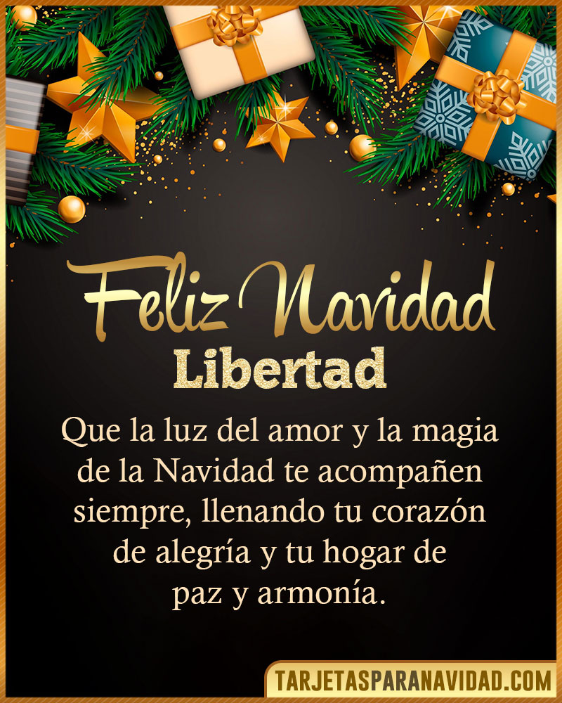 Imágenes con frases de Navidad para Libertad