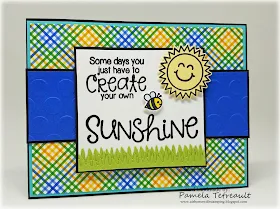 Sunny Studio Stamps: Sunny Sentiments sunshine card by Pamela Tetreault