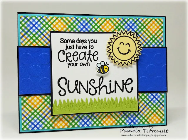 Sunny Studio Stamps: Sunny Sentiments sunshine card by Pamela Tetreault