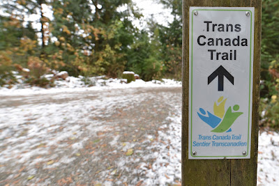 Trans Canada Trail Vancouver pathway winter.