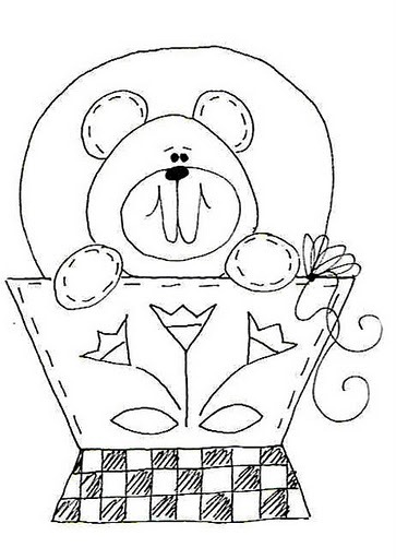 urso nenhum vaso-Riscos-Desenhos-pintura-FRALDAS-bebe [2]. jpg