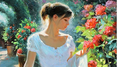  "Flores rojas" de Vladimir Volegov, Mónica López Bordón, poesía, Editorial Playa de Ákaba