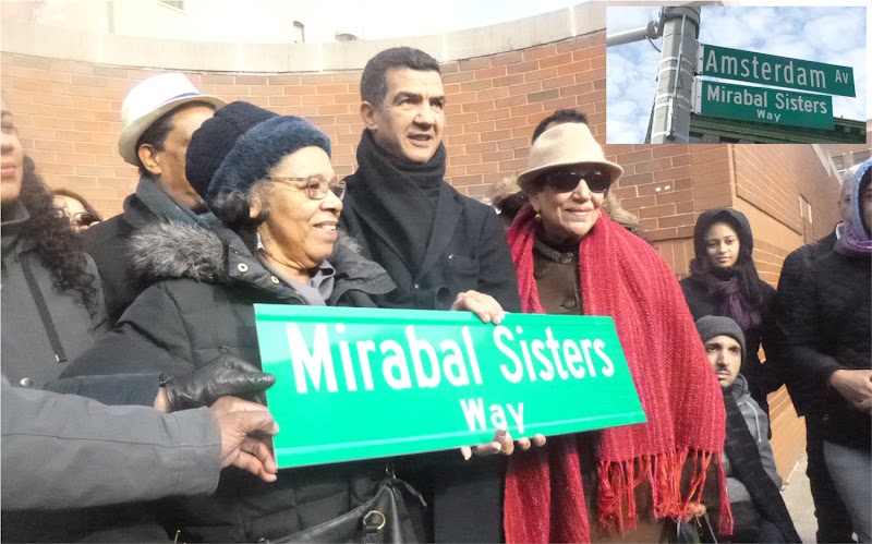 Con ausencia de familiares y funcionarios develizan rótulo en memoria de las Mirabal en  el Alto Manhattan