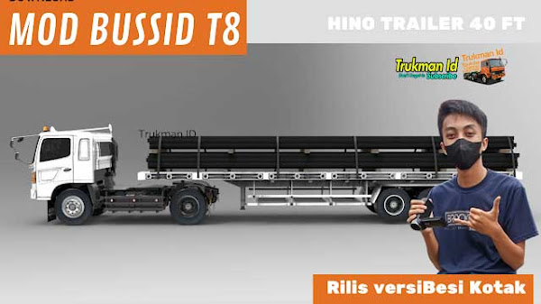 Share Mod T8  Hino 500 Trailer Besi Bussid Mod 3.7