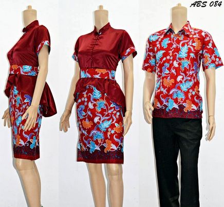 15 Desain Baju  Batik  Couple  Model Terbaru