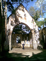 Ruins of church and cemetery