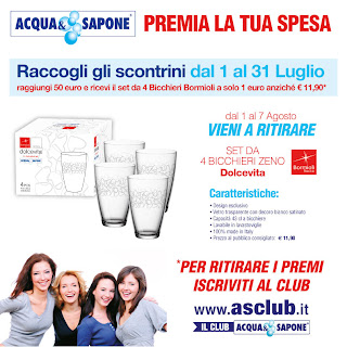 Logo Acqua&Sapone premia la tua spesa con un gradito omaggio