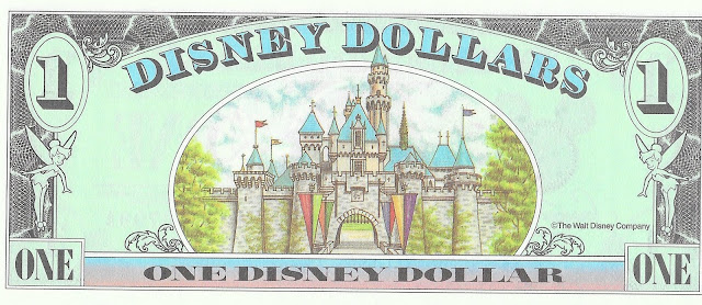 Disney Dollar Sleeping Beauty Castle Disneyland 1998