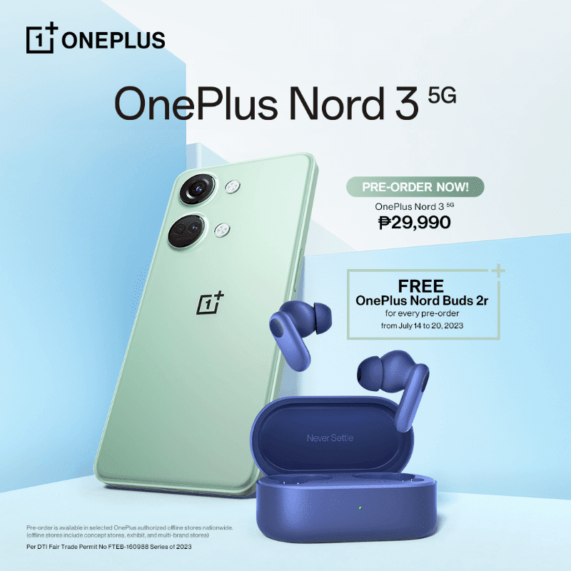 OnePlus Nord 3 pre-order freebie in PH