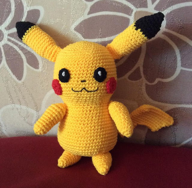 Crochet Pikachu toy