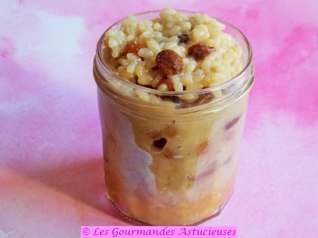 Riz au lait sur lit de pommes (Vegan)