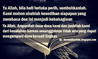 Ya Allah, bila hati terluka perih, sembuhkanlah. Kami mohon ubahlah kesedihan siapapun yang membaca doa ini menjadi kebahagiaan. Ya Allah, ampunilah dosa-dosa kami dan jauhilah kami dari kesalahan karena sesungguhnya tidak ada yang dapat mengampuni dosa kecuali engkau. Dp bbm kata-kata bijak islami terbaru diatas merupakan kumpulan dari grosir dp bbm untuk kalian yang saat ini sedang cari dp bbm kata-kata bijak islami