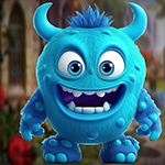 Play Games4King Lovable Blue Monster Escape