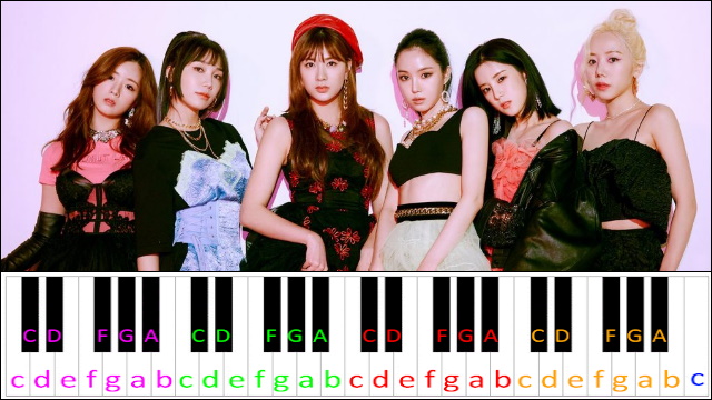 Dumhdurum by Apink Piano / Keyboard Easy Letter Notes for Beginners
