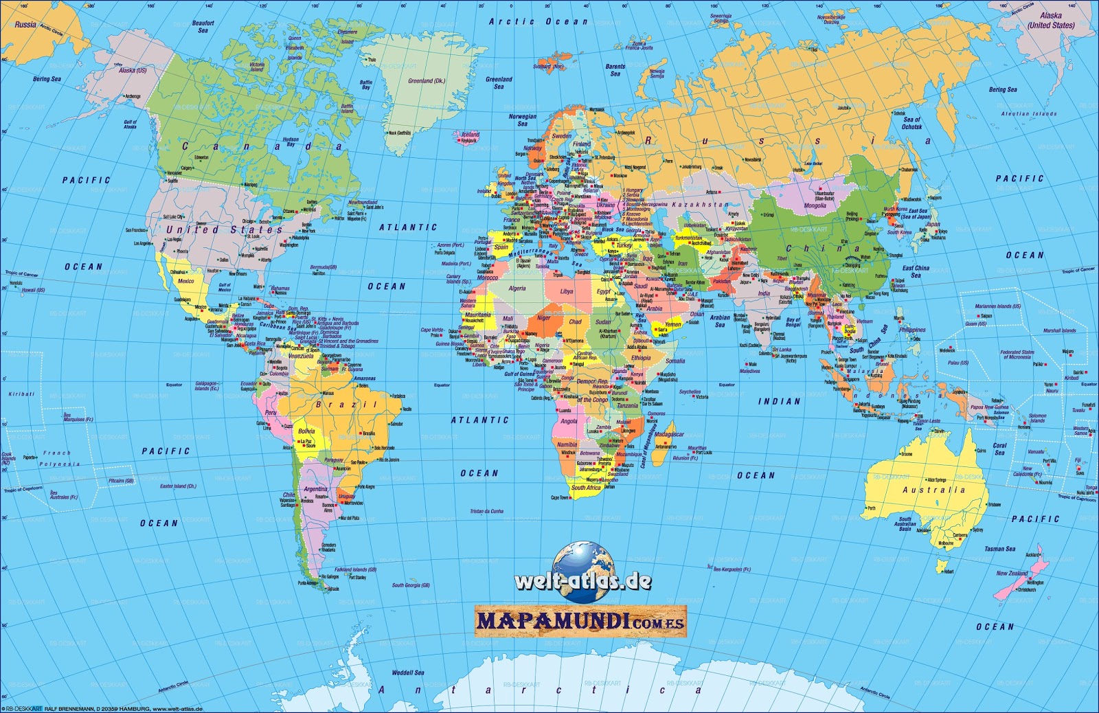 Mapa Mundial Tapiz Gigante Para Pared Swiftmaps World ...