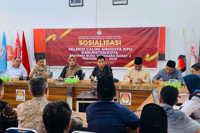 Tim Pansel calon anggota KPU NTB 2 sosialisasi di Lombok Timur