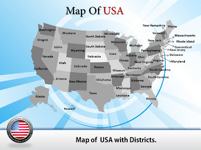 USA PowerPoint Map