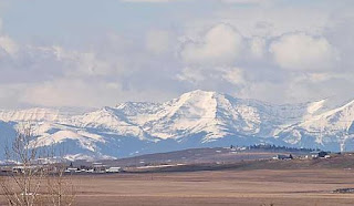 Rocky Mountains from Okotoks