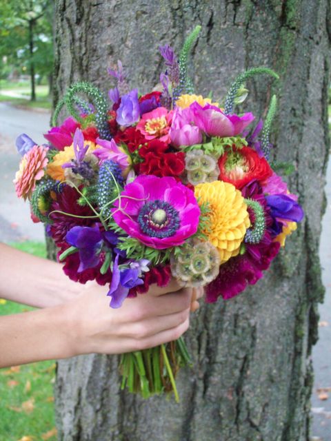 Bridal Bouquet gone WILD Who says fall colors are drab