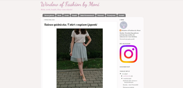 Blog Window of Fashion by Moni